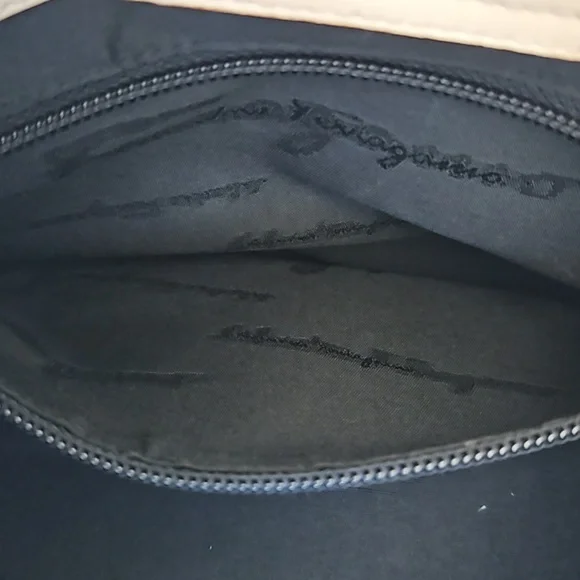 Salvatore Ferragamo Leather Handbag Silver Logo Hardware - Picture 11 of 13